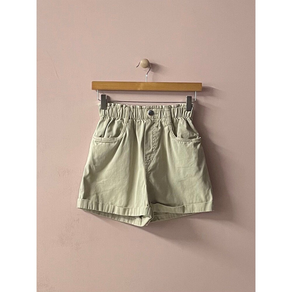 H&M Khaki High Waisted Shorts Size XS EUC